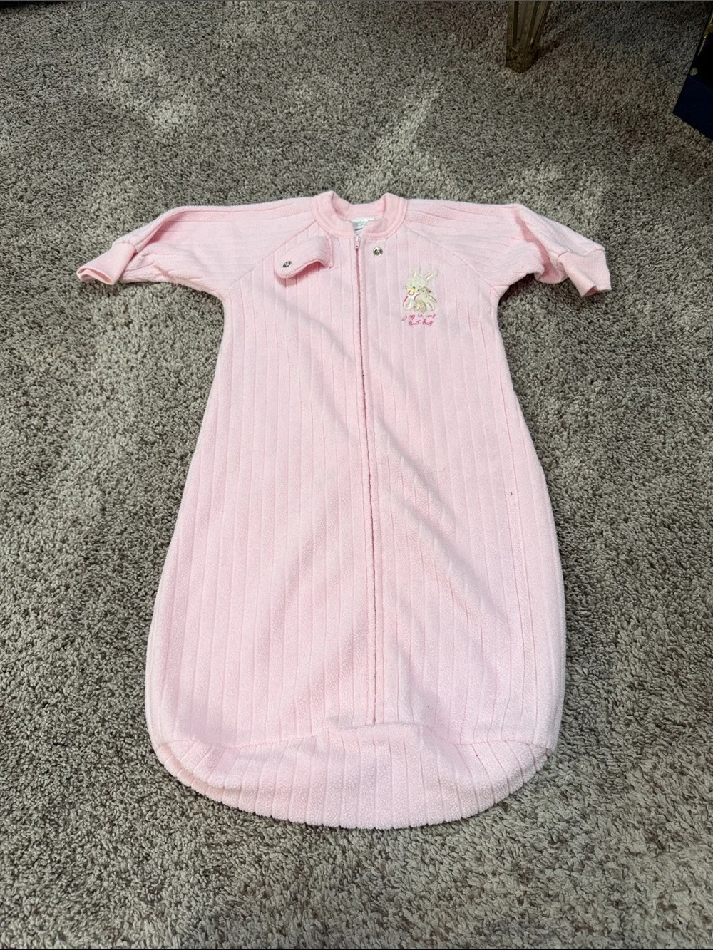 Pack of Pink and Cream Baby Sleep Sacks - Soft Floral & Patterned Designs